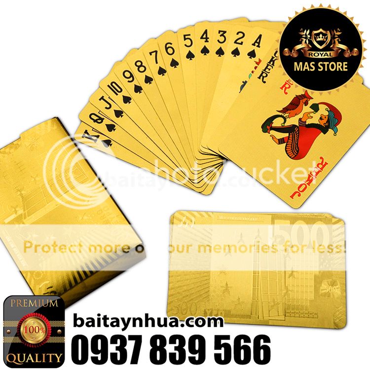 [QUÀ TẾT] Bài Tây Mạ Vàng Cao Cấp - GIÁ HOT! - 3