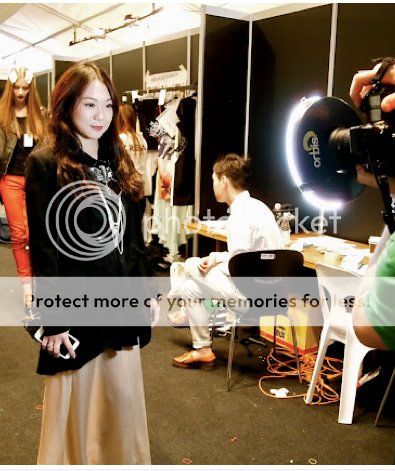 Crystal Tsoi backstage at the Mercedes Benz Fashion Week Australia event in 2012. CrystalTsoibackstageatMBFWA zps79d95b34 Fashion Design Alumnus from Hong Kong Sets up Own Label in Sydney