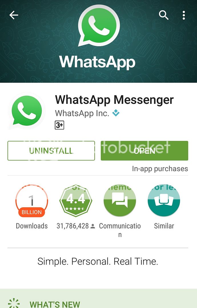 Menggunakan Whatsapp